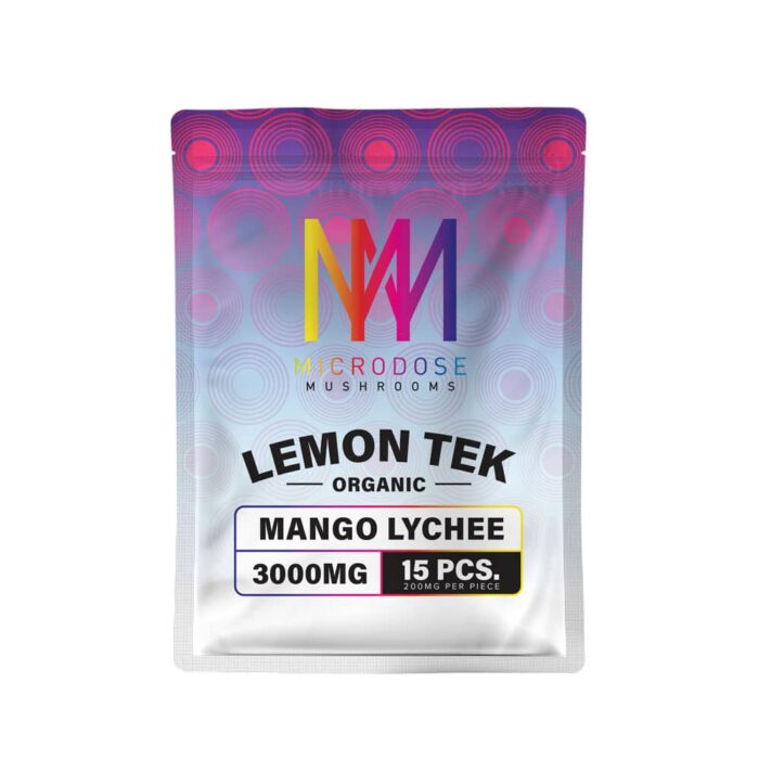 Organic Lemon Tek Mango Lychee Gummies with 3000mg Psilocybin